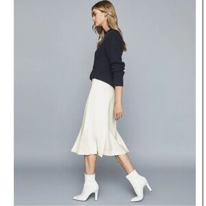 REISS Flossie Pleated Midi Skirt